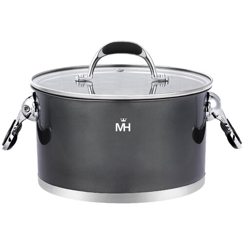 Купить Кастрюля MercuryHaus Turno MC - 1674 6.1 л 24 см черный  9150986. Характеристики, отзывы и цены в Донецке