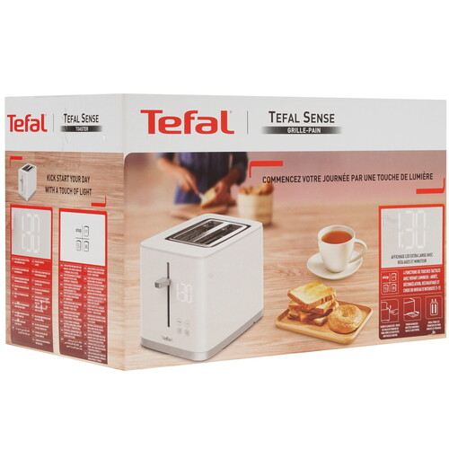 Купить Тостер Tefal Sense TT693110 белый  5495948. Характеристики, отзывы и цены в Донецке