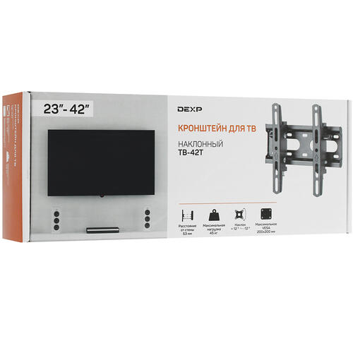 Купить Кронштейн для ТВ DEXP TB-42T черный  4820276. Характеристики, отзывы и цены в Донецке