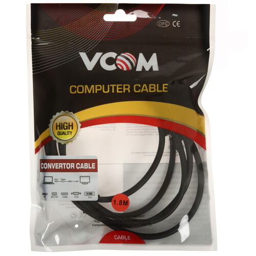 Купить Кабель однонаправленный VCOM DisplayPort - VGA, 1.8 м  5471574. Характеристики, отзывы и цены в Донецке