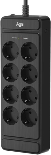 Купить Сетевой фильтр AGNI TP-FS8E черный  9289257. Характеристики, отзывы и цены в Донецке