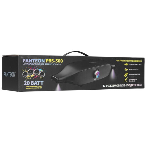 Купить Саундбар Panteon PBS-300 черный  9174259. Характеристики, отзывы и цены в Донецке