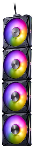Купить Комплект вентиляторов ADATA XPG HURRICANE MAG 120 ARGB [HURRICANEMAG120ARGBPWM4C-BKCWW] черный  5610679. Характеристики, отзывы и цены в Донецке