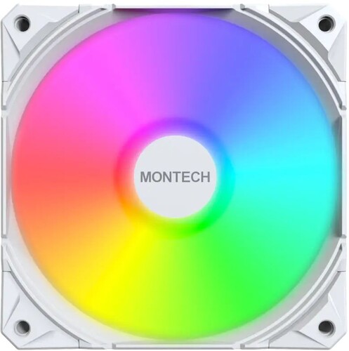Купить Вентилятор Montech E28 ARGB [E28 ARGB (W) 3in1] белый  5633064. Характеристики, отзывы и цены в Донецке
