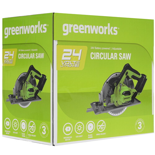 Купить Пила дисковая GreenWorks GD24CS 24V  5310165. Характеристики, отзывы и цены в Донецке