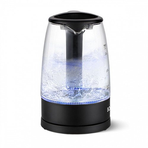 Купить Электрочайник BQ KT1839G черный  9173429. Характеристики, отзывы и цены в Донецке