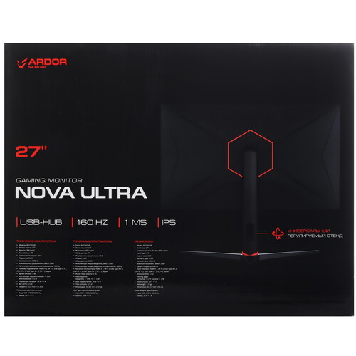 Купить 27" Монитор ARDOR GAMING NOVA ULTRA AU27H1UE черный  5434376. Характеристики, отзывы и цены в Донецке