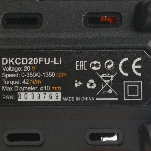 Купить Дрель-шуруповерт DEKO DKCD20FU-Li 063-4093  5304368. Характеристики, отзывы и цены в Донецке