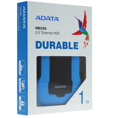 Купить 1 ТБ Внешний HDD ADATA HD330 [AHD330-1TU31-CBL]  1250278. Характеристики, отзывы и цены в Донецке