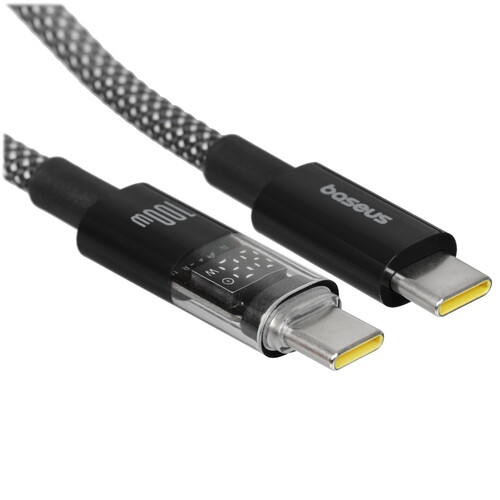 Купить Кабель круглый Baseus USB Type-C - USB Type-C черный 2 м  5627751. Характеристики, отзывы и цены в Донецке