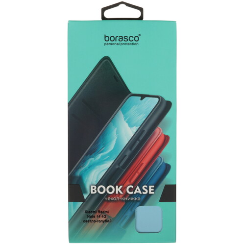 Купить Чехол-книжка  BoraSCO для Xiaomi Redmi Note 14 голубой  5621802. Характеристики, отзывы и цены в Донецке