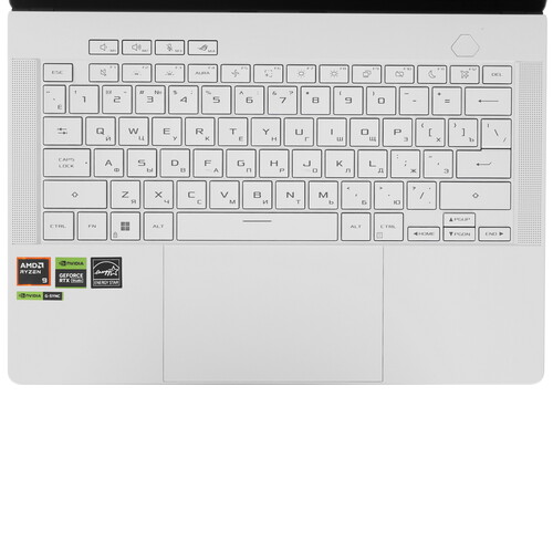 Купить 14" Ноутбук ASUS ROG Zephyrus 14 GA403UI-QS045W белый  5495658. Характеристики, отзывы и цены в Донецке