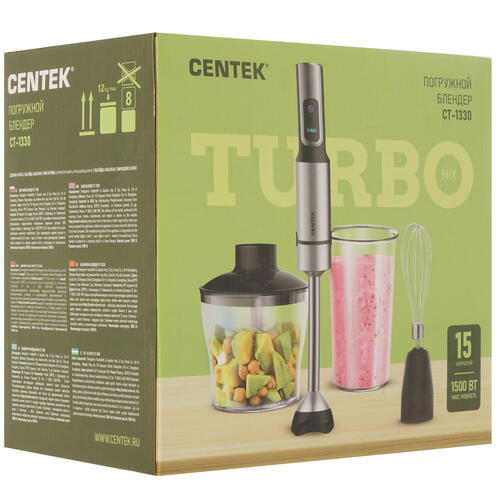 Купить Блендер погружной Centek CT-1330 черный  9919421. Характеристики, отзывы и цены в Донецке