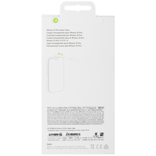 Купить Накладка  Apple Clear Case with MagSafe для Apple iPhone 15 Pro прозрачный  5432384. Характеристики, отзывы и цены в Донецке