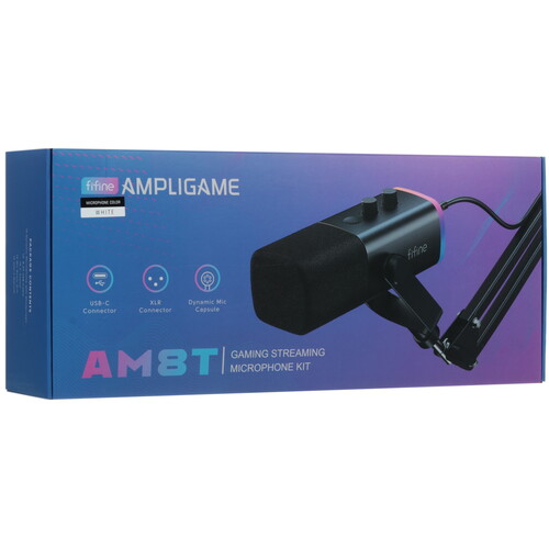 Купить Микрофонный комплект Fifine AM8T розовый  5610664. Характеристики, отзывы и цены в Донецке