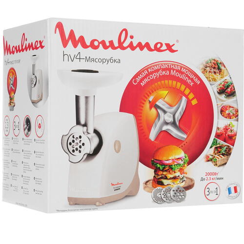 Купить Мясорубка электрическая Moulinex HV4 ME462132 белый  5346828. Характеристики, отзывы и цены в Донецке