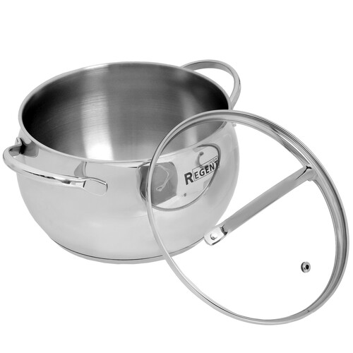 Купить Кастрюля Regent inox Apple B 93-B-3 3.6 л 20 см серебристый  5448464. Характеристики, отзывы и цены в Донецке