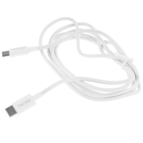 Купить Кабель круглый MOCOLL USB Type-C - USB Type-C белый 1.5 м  5470432. Характеристики, отзывы и цены в Донецке