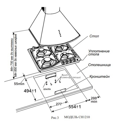 Купить Газовая варочная поверхность Gefest СГ СН 1210-02 К4  9066580. Характеристики, отзывы и цены в Донецке