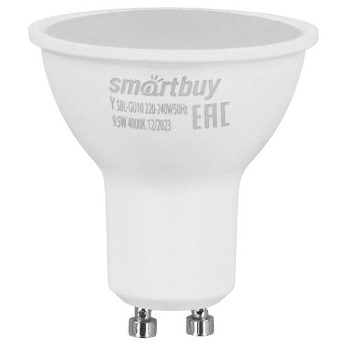Купить Лампа светодиодная Smartbuy Gu10-9_5W/4000  9192665. Характеристики, отзывы и цены в Донецке