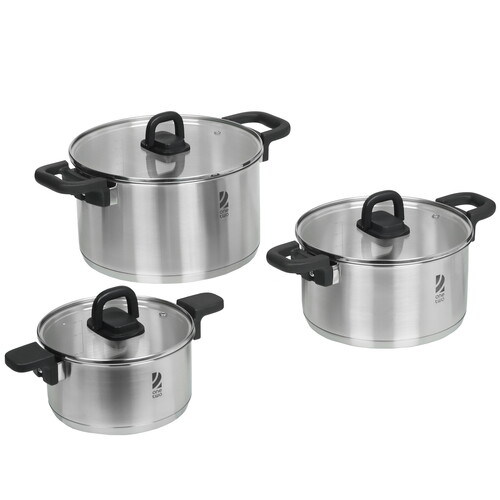 Купить Набор кастрюль OneTwo Compact Keep-3C  9094894. Характеристики, отзывы и цены в Донецке