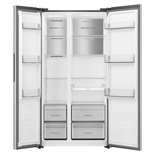 Купить Холодильник Side by Side   Hisense RS3P538NAIE серебристый  9281297. Характеристики, отзывы и цены в Донецке