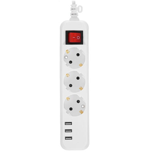 Купить Удлинитель ЭРА U-3es-3m-USB белый  5400646. Характеристики, отзывы и цены в Донецке