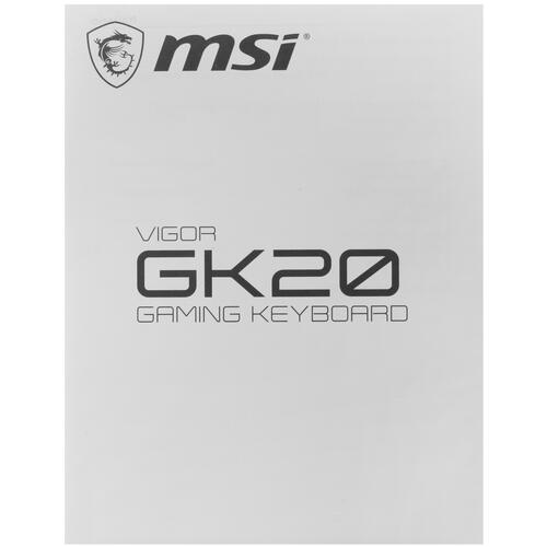 Купить Клавиатура  проводная MSI Vigor GK20  1682562. Характеристики, отзывы и цены в Донецке
