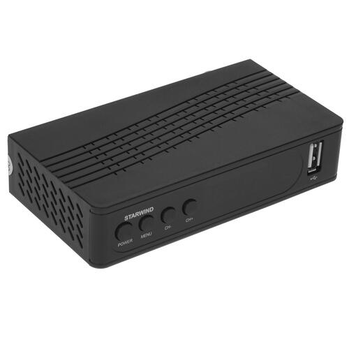 Купить Приставка для цифрового ТВ Starwind CT-200 черный  8130299. Характеристики, отзывы и цены в Донецке