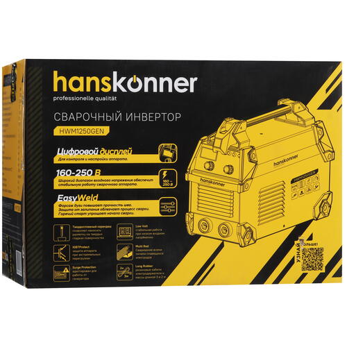 Купить Сварочный аппарат Hanskonner HWM1250GEN  9106962. Характеристики, отзывы и цены в Донецке