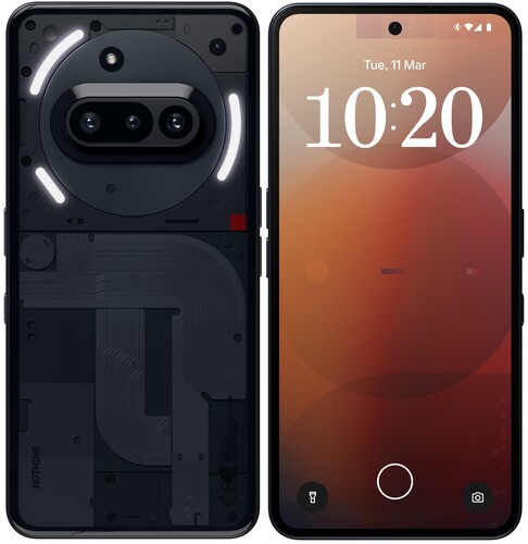 Купить 6.77" Смартфон Nothing Phone 3A 256 ГБ черный  5618672. Характеристики, отзывы и цены в Донецке