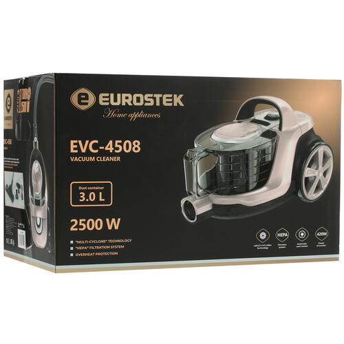 Купить Пылесос Eurostek EVC-4508 розовый  9941511. Характеристики, отзывы и цены в Донецке
