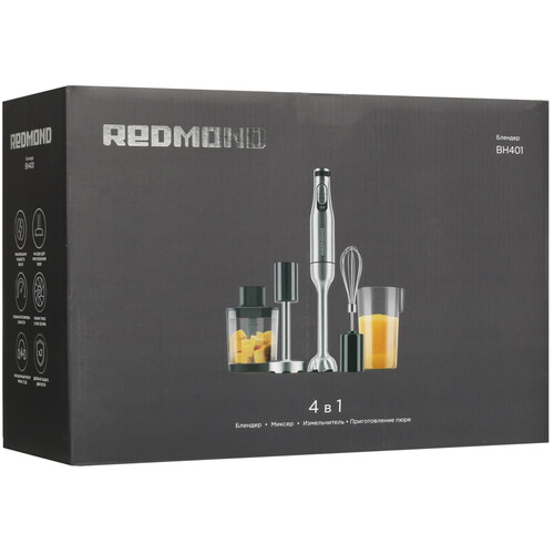 Купить Блендер погружной Redmond BH-401 серебристый  9037655. Характеристики, отзывы и цены в Донецке
