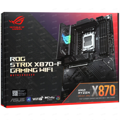 Купить Материнская плата ASUS ROG STRIX X870-F GAMING WIFI  5495473. Характеристики, отзывы и цены в Донецке