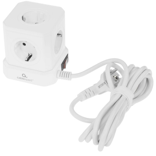 Купить Сетевой фильтр Cablexpert TWR-5-U4-W-3 белый  9176873. Характеристики, отзывы и цены в Донецке