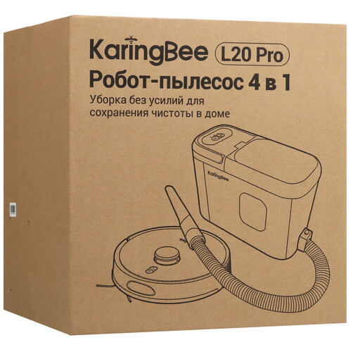 Купить Робот-пылесос KaringBee L20 Pro белый  5604066. Характеристики, отзывы и цены в Донецке