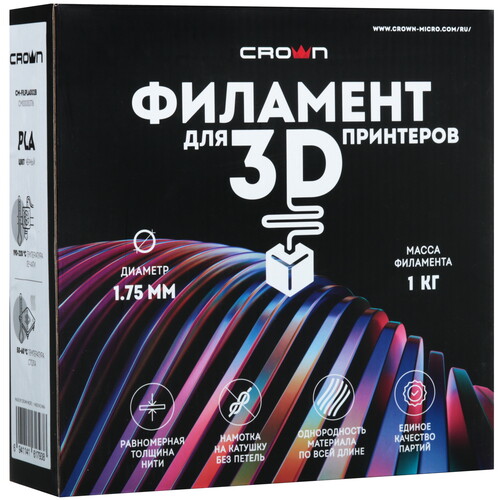 Купить Пластик CROWN CM-FILPLA002B  9229244. Характеристики, отзывы и цены в Донецке