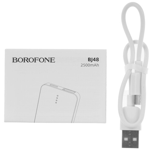 Купить Портативный аккумулятор Borofone BJ48 Mini белый  5603881. Характеристики, отзывы и цены в Донецке