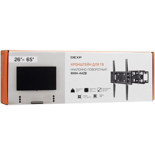 Купить Кронштейн для ТВ DEXP RMM-442B черный  9147600. Характеристики, отзывы и цены в Донецке