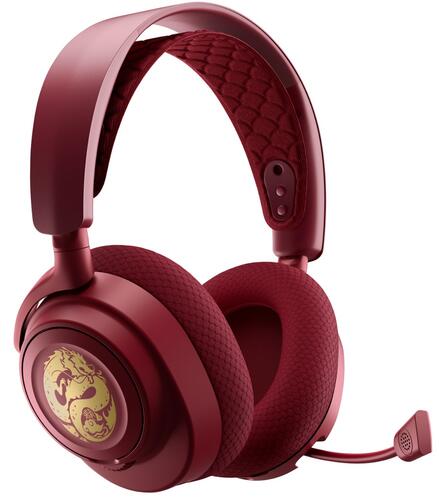 Купить Беспроводные/проводные наушники SteelSeries Arctis Nova 7 Dragon Edition бордовый  5450128. Характеристики, отзывы и цены в Донецке