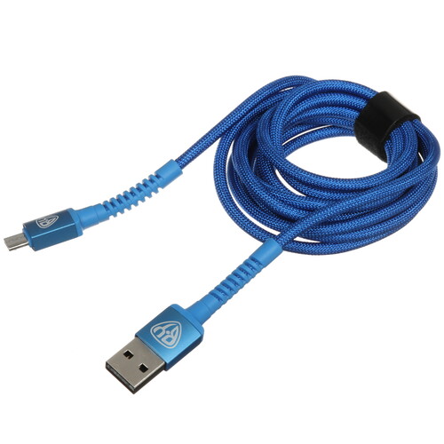 Купить Кабель круглый BY micro USB - USB 2.0 Type-A синий 2 м  5482193. Характеристики, отзывы и цены в Донецке