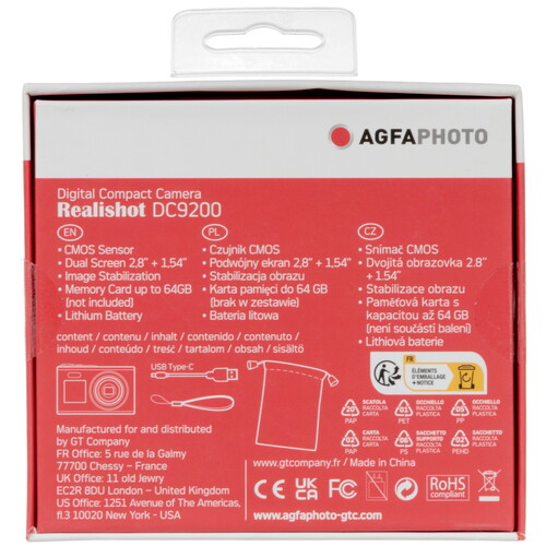 Купить Компактный фотоаппарат AgfaPhoto DC9200 черный  5621577. Характеристики, отзывы и цены в Донецке