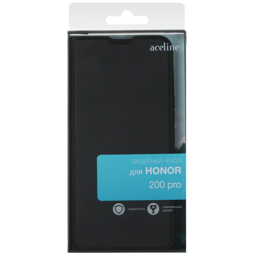 Купить Чехол-книжка  Aceline Kors для HONOR 200 Pro черный  9103950. Характеристики, отзывы и цены в Донецке