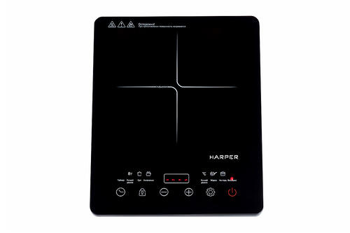 Купить Плита компактная электрическая HARPER HIC-101 черный  5351529. Характеристики, отзывы и цены в Донецке