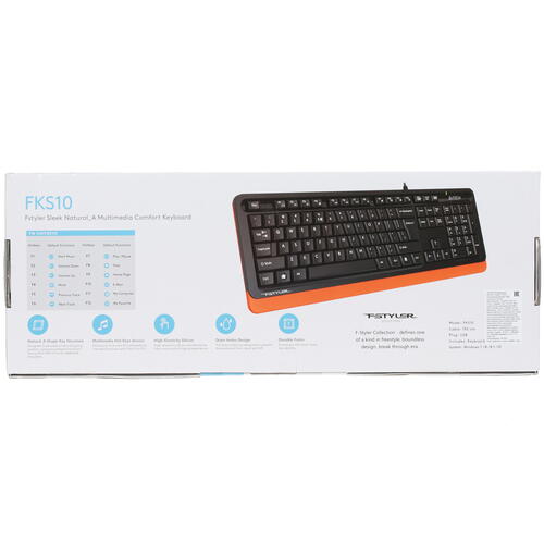 Купить Клавиатура  проводная A4Tech Fstyler FKS10  4888891. Характеристики, отзывы и цены в Донецке