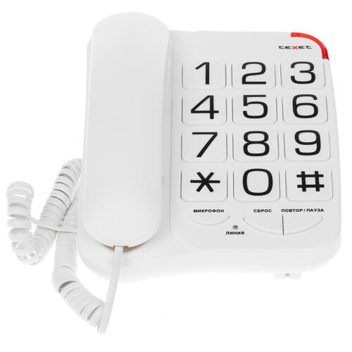 Купить Телефон проводной TeXet TX-201  1084999. Характеристики, отзывы и цены в Донецке
