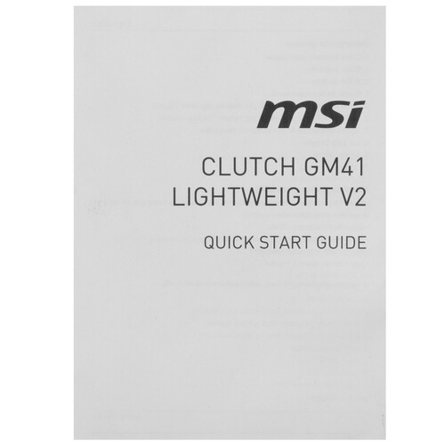 Купить Мышь проводная MSI Clutch GM41 Lightweight V2  черный  5497960. Характеристики, отзывы и цены в Донецке