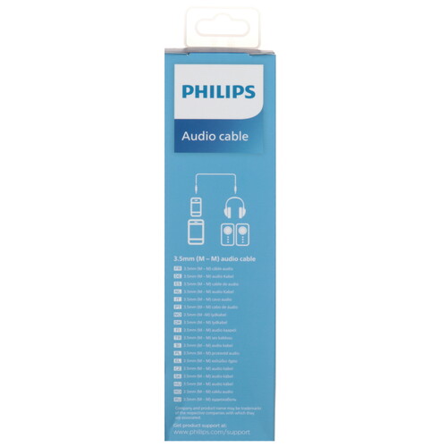 Купить Кабель   Philips jack 3.5 мм - jack 3.5 мм синий  5604562. Характеристики, отзывы и цены в Донецке