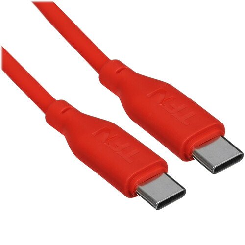 Купить Кабель круглый TFN USB Type-C - USB Type-C красный 1.2 м  9174437. Характеристики, отзывы и цены в Донецке