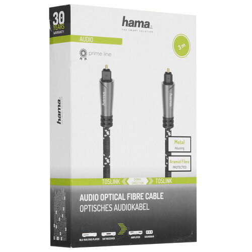 Купить Кабель оптический  HAMA ODT Toslink - ODT Toslink черный  9281832. Характеристики, отзывы и цены в Донецке